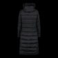 CMP women's long winter coat, insulated jacket with hood, black (34K0046F/U901) CMP