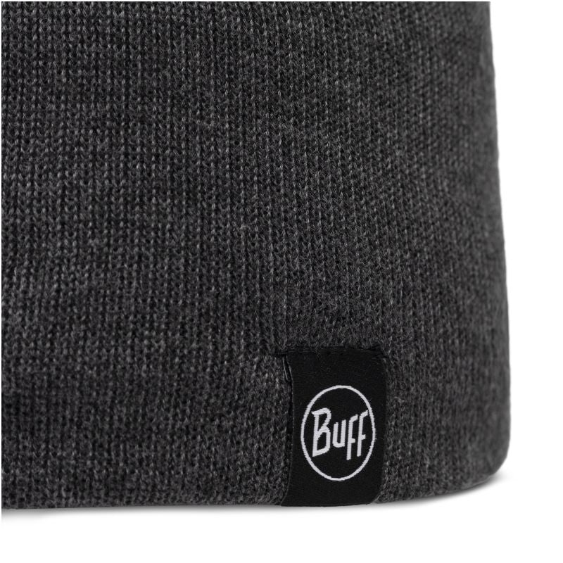 BUFF Knitted & Fleece Band Beanie LILON SHORT GREY HEATHER