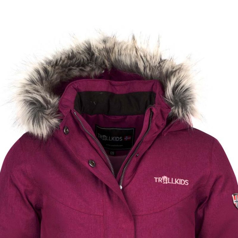 Trollkids Girls Oslo Coat XT winter jacket with hood, pink (180-229) In preparation Your Sports Performance
