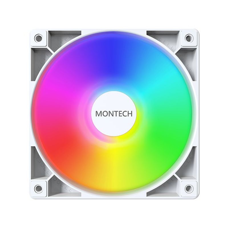 Montech GF120 PWM ARGB fan, 3 pcs - 120mm, white Chłodzenie/Chłodzenie - wentylatory Your Sports Performance