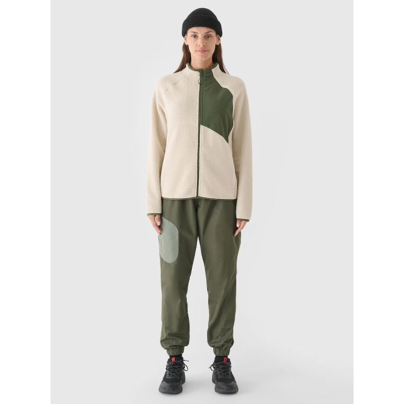 Women's sherpa fleece with stand-up collar 4F 4FRAW24TFLEF362-12S *Kategoria tymczasowa Your Sports Performance