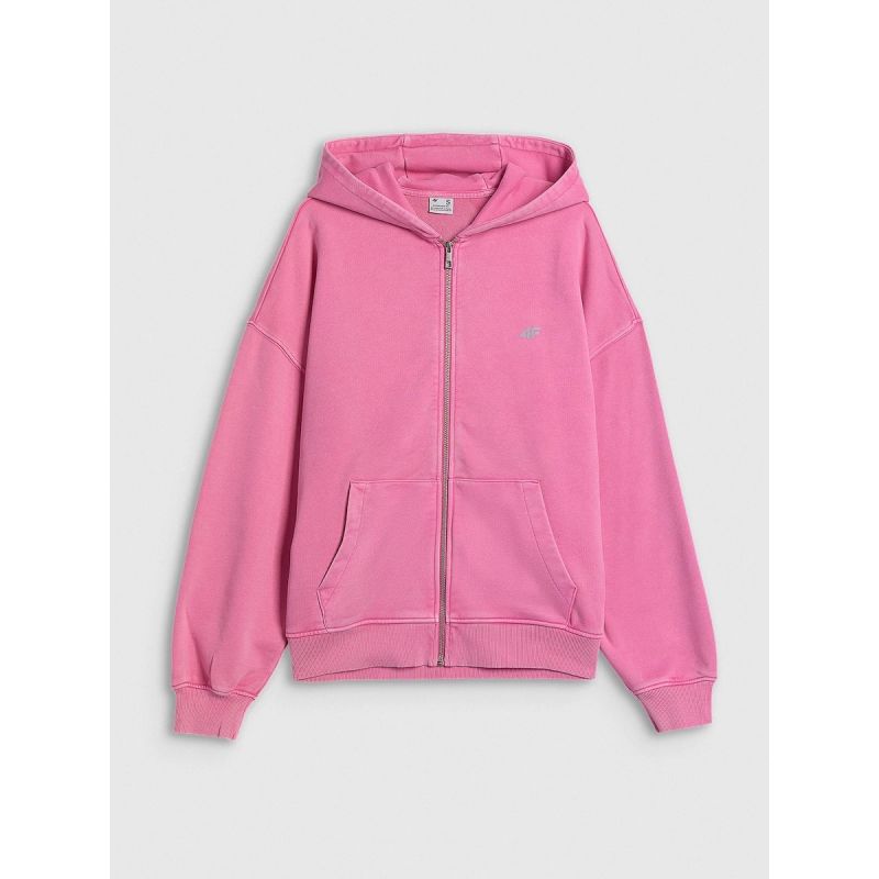 Women's oversize sweatshirt with hood 4F 4FRSS26TSWSF3189-55S