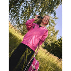 Girls' loose sweatshirt with hood 4F 4FJKAW26TSWSF3137-54S