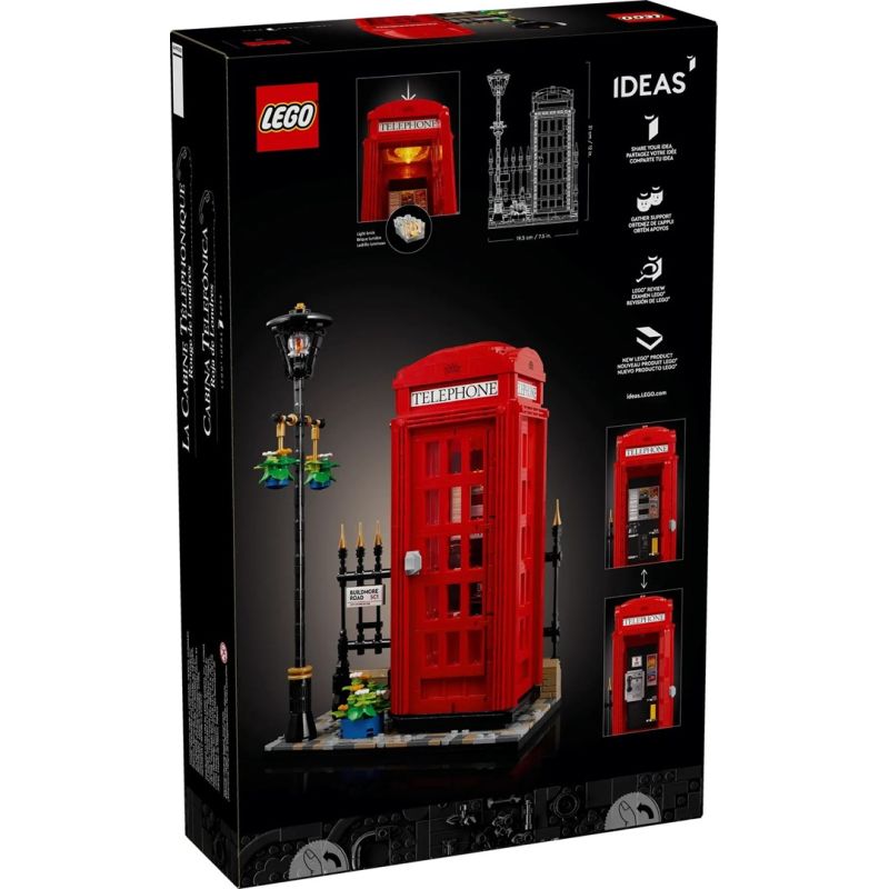 Lego 21347 Ideas - Red London Telephone Booth In preparation Your Sports Performance