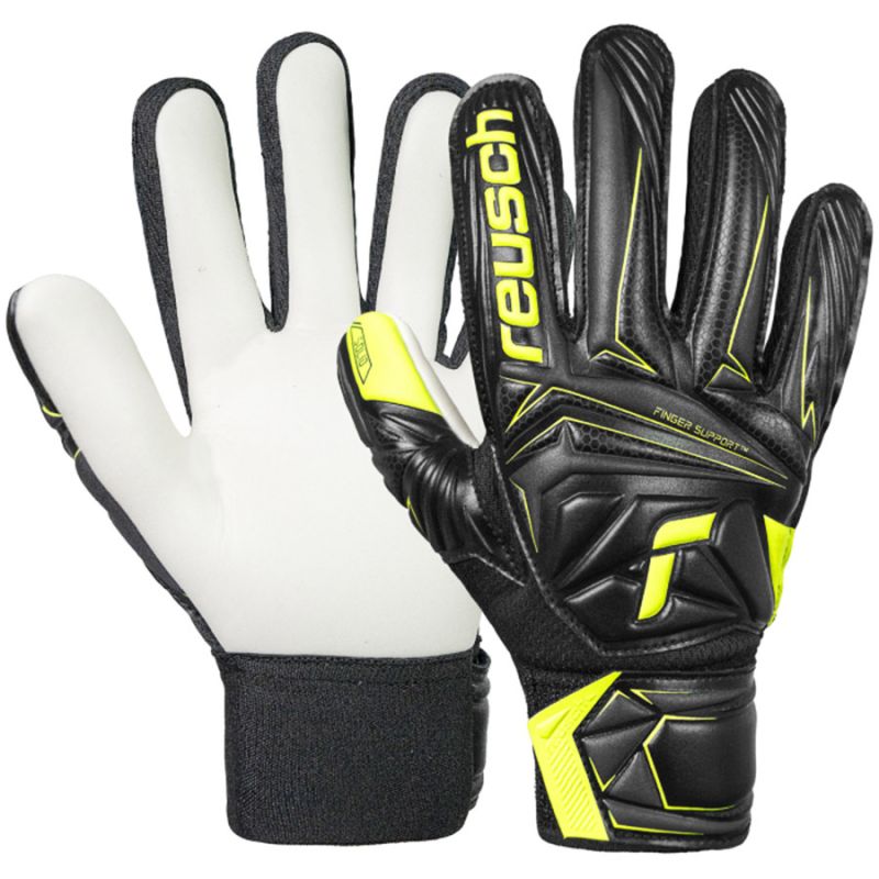 Reusch Attrakt Starter Solid Finger Support Junior Gloves 56 72 511 7752 Reusch