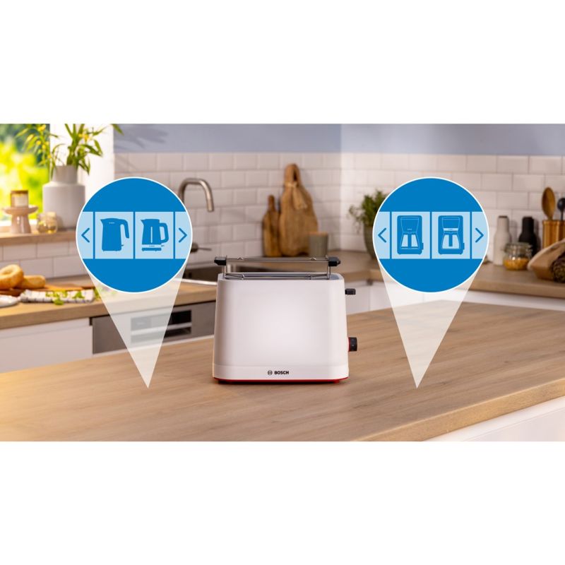 My Moment Toaster BOSCH TAT3M121 (white) AGD - Produkty/Tostery Your Sports Performance