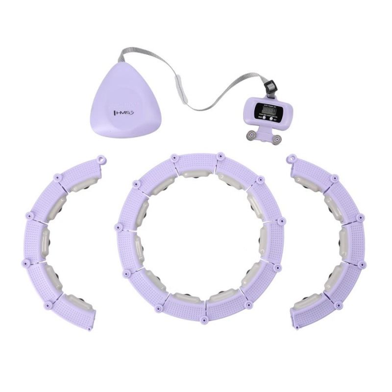 Hula hoop HMS HHM14 with magnets, weight and counter purple In preparation Your Sports Performance