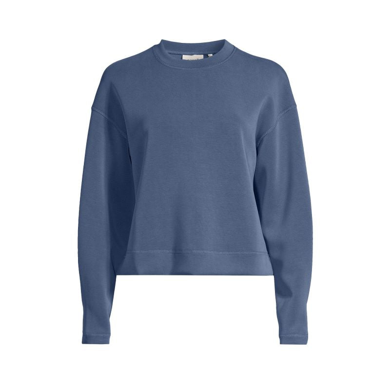 CASALL Women's Peachy Crew Neck Sweatshirt, Navy Blue