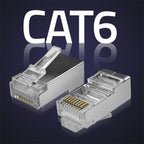 QOLTEC RJ45 MODULAR CONNECTOR PLUG | CAT6 | FTP | 100PCS Kable, gniazda i wtyki/Wtyki Your Sports Performance