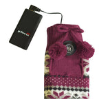 GLOVII HEATED SLIPPERS WITH SOCKS, SIZE 40-44, NORWEGIAN PATTERN, BATTERIES AND CHARGING CABLE INCLUDED, GQ5L Footwear Your Sports Performance