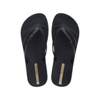 Ipanema women's flip-flops Bossa Soft V comfortable black fashionable Ipanema