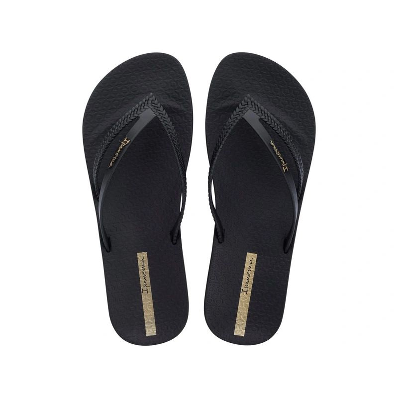 Ipanema women's flip-flops Bossa Soft V comfortable black fashionable Ipanema