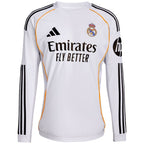 adidas Real Madrid 25/26 Long Sleeve Home Men's Jersey White JN8884 To be categorized Your Sports Performance