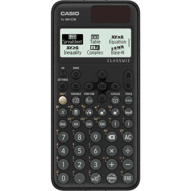 CASIO FX-991CW SCIENTIFIC CALCULATOR BOX. Black. In preparation Your Sports Performance