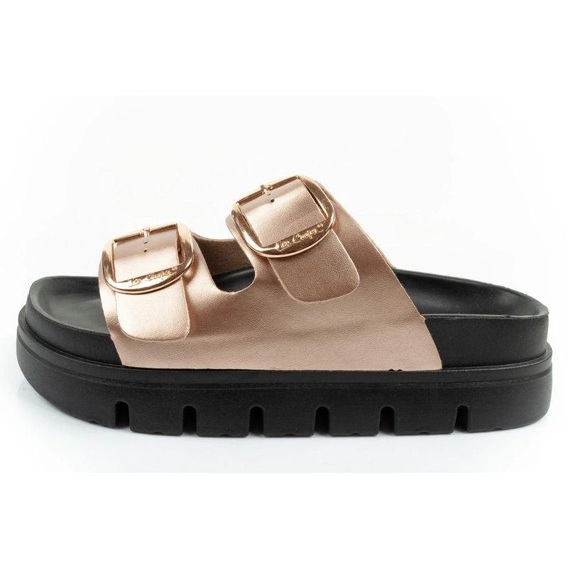 Lee Cooper shoes women's slippers gold comfortable platform fashionable Lee Cooper