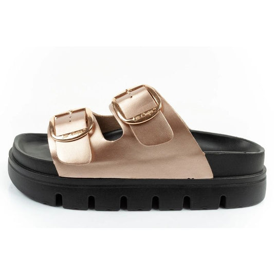 Lee Cooper shoes women's slippers gold comfortable platform fashionable Lee Cooper