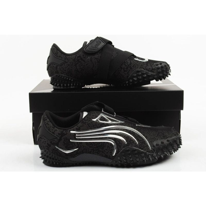 Puma Mostro Metallic women's sports shoes black with Velcro fashionable
