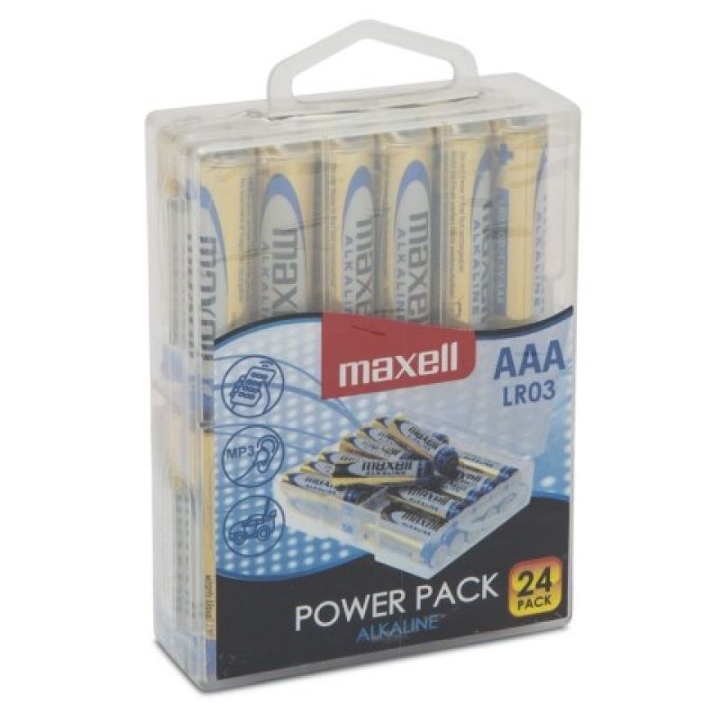 MAXELL Alkaline battery LR03, VALUE BOX 24 pcs. Baterie, akumulatorki i ładowarki/Baterie Your Sports Performance