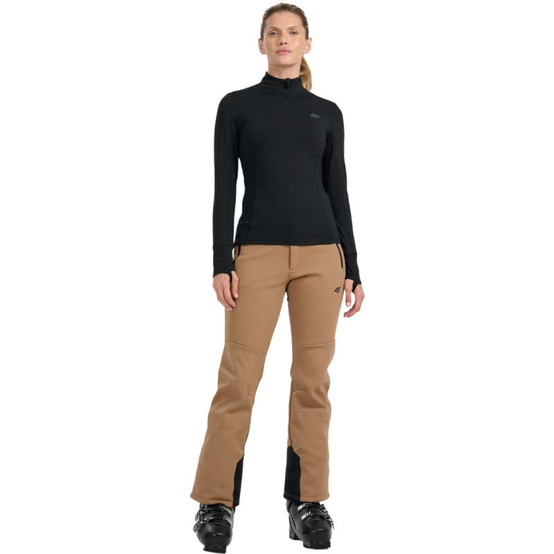 Women's thermal sweatshirt 4F F098 deep black 4FWAW25UBRUF098 20S In preparation Your Sports Performance
