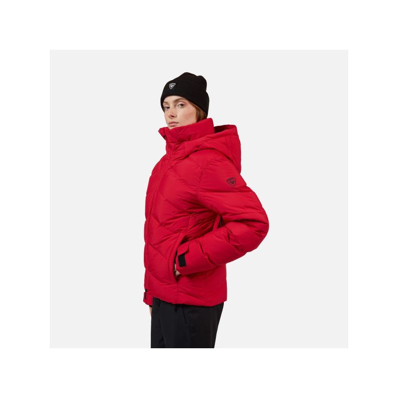 ROSSIGNOL W WISPILE RIPSTOP DOWN JKT women's ski jacket red