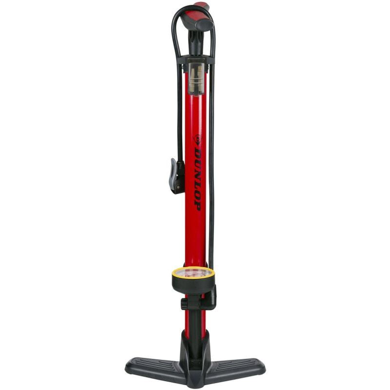 DUNLOP WORKSHOP BICYCLE PUMP 230 PSI (16 Bar) WITH MANOMETER RED Sport/Rowery/Akcesoria Rowerowe/Pompki Your Sports Performance