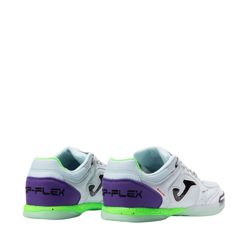 Joma Top Flex 2505 Indoor football boots white and purple TOPW2505IN Joma
