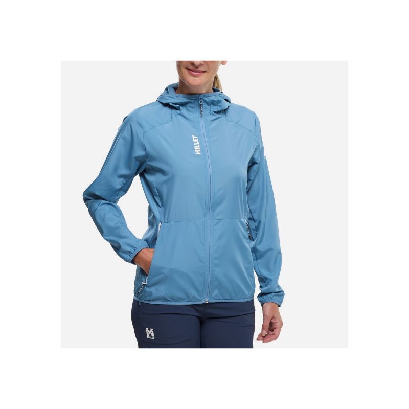 MILLET Parmelan Windbreaker Hoodie Women's Jacket in Blue