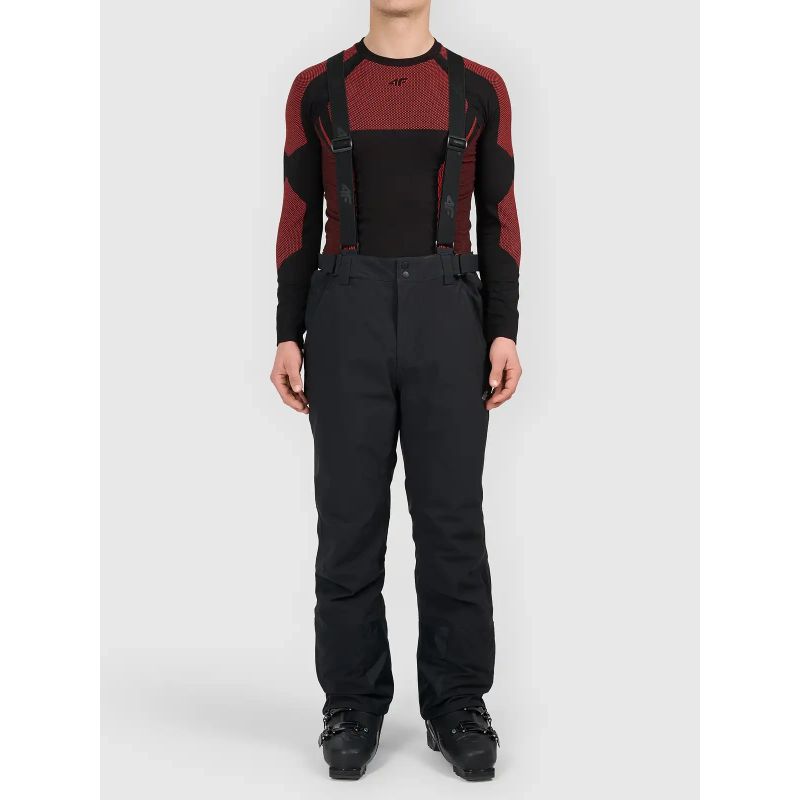 Men's ski pants with membrane and elastic suspenders 4F 4FWAW26TFTRM1453-20S