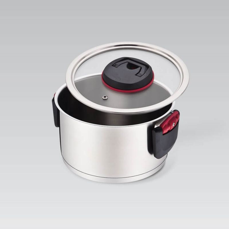 Pot with foldable handles + lid MR-3530-24 5.5L AGD - Produkty/Garnki / patelnie nieelektryczne Your Sports Performance