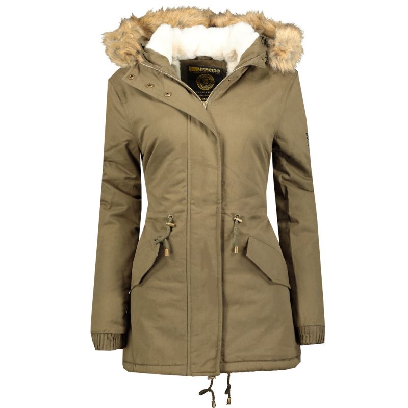 Geographical Norway AMPURIA LADY 056 BS3 Women's Parka (WQ833F/GN-KAKI)