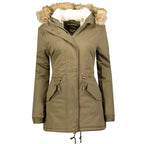 Geographical Norway AMPURIA LADY 056 BS3 Women's Parka (WQ833F/GN-KAKI)