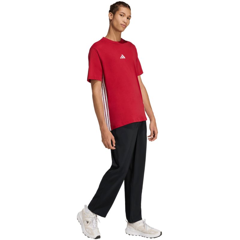 adidas Essentials 3-Stripes Men's T-Shirt Red KD4865