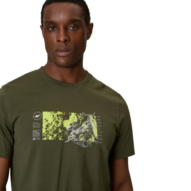 Men's T-shirt 4F M2823 khaki 4FWSS26TTSHM2823 43S
