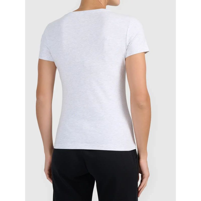 Women's basic V-neck T-shirt 4F 4FWMM00TTSHF3307-27M *Kategoria tymczasowa Your Sports Performance