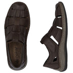 Men's leather openwork brown shoes Rieker 05281-25 To be categorized Your Sports Performance