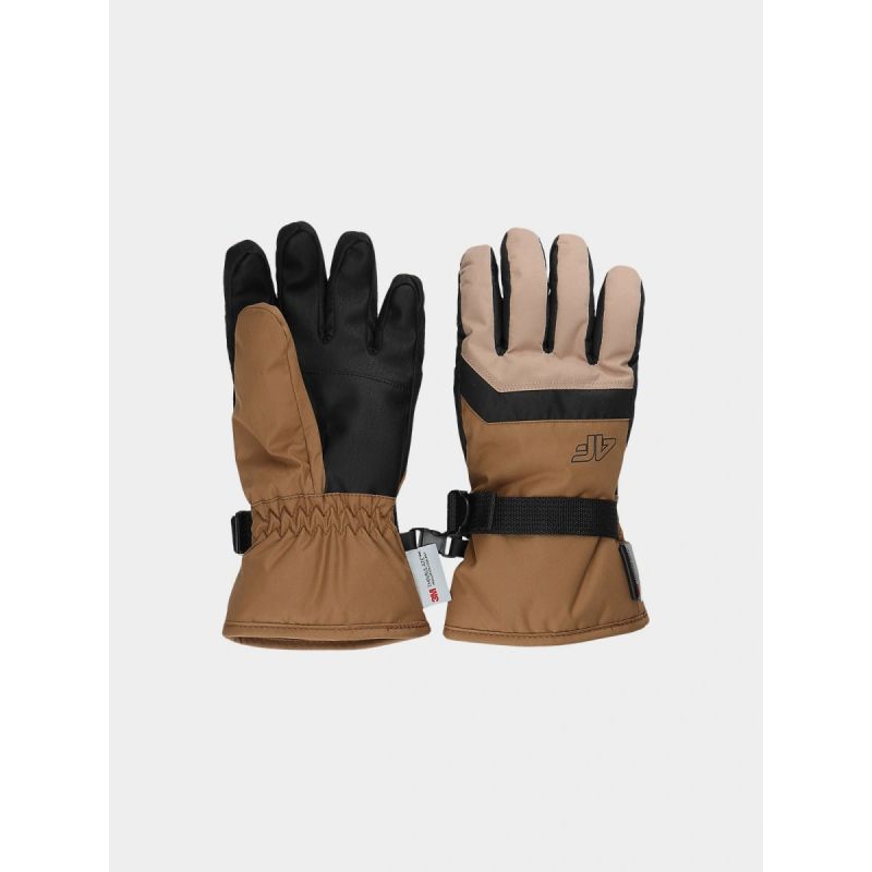Boys' ski gloves 4F Junior 4FJWAW24AFGLM129-83S *Kategoria tymczasowa Your Sports Performance