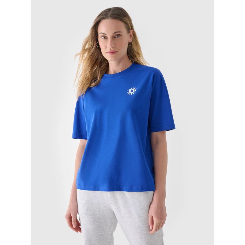 Women's oversize printed T-shirt 4F 4FRSS24TTSHF2546-36S *Kategoria tymczasowa Your Sports Performance