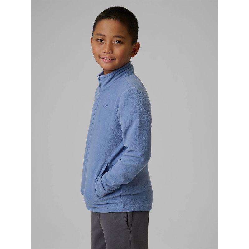 Regular fleece without hood for boys 4F 4FJRSS26TFLEM508-32S 4f