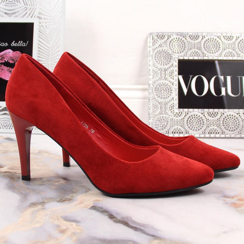 Sergio Leone W SK379K red suede high heels Footwear/Lifestyle/Sergio Leone Your Sports Performance