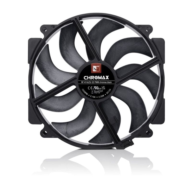 NOCTUA 140mm NF-A14x25r G2 PWM fan chromax black Chłodzenie/Chłodzenie - wentylatory Your Sports Performance