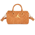 Women's Air Jordan Suede Monogram Mini Duffel 3L Cognac - MA09209-X6X
