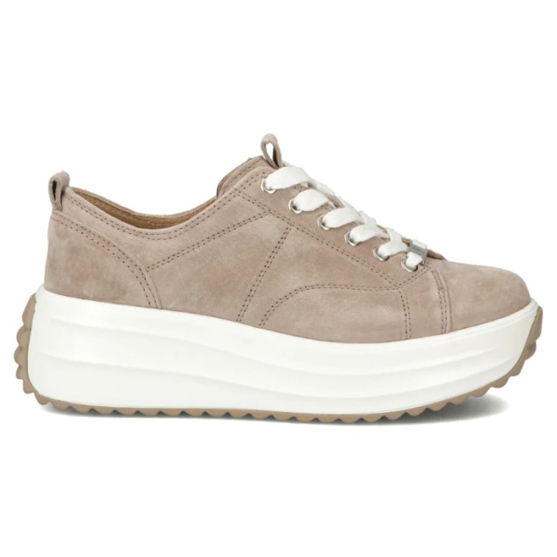 Beige women's leather platform shoes Filippo DP6795 To be categorized Your Sports Performance