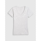 Women's basic V-neck T-shirt 4F 4FWMM00TTSHF3307-27M *Kategoria tymczasowa Your Sports Performance