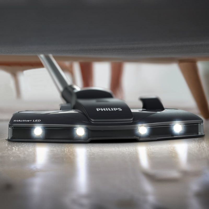 Philips Performer LED 8000 Series bagged vacuum cleaner with TriActive technology, model XD8142/12, 900W power AGD - Produkty/Odkurzacze Your Sports Performance