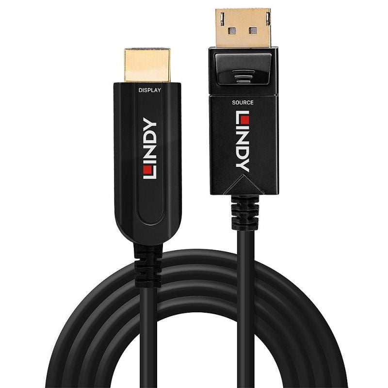 Lindy 10m Fiber Optic Hybrid Cable Kable i adaptery/Kable DisplayPort Your Sports Performance