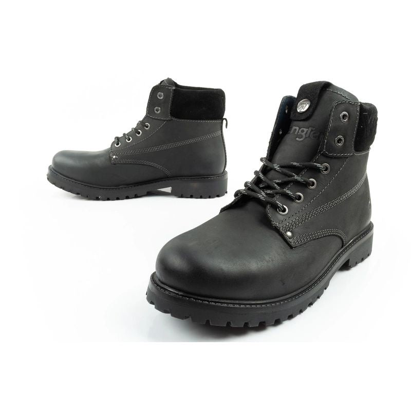 Wrangler Arch men's shoes Chelsea boots elegant ankle boots natural leather black Wrangler