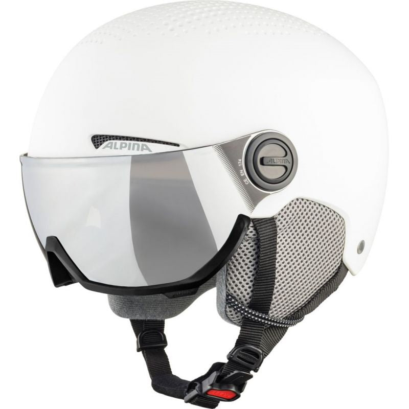 ALPINA ARBER VISOR Q-LITE WHITE ski helmet 54-58 Narciarstwo/Kaski Your Sports Performance