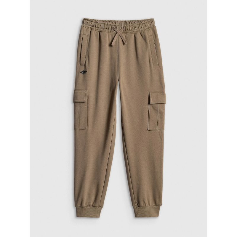 Boys' cargo sweatpants 4F 4FJRSS26TTROM1882-82S