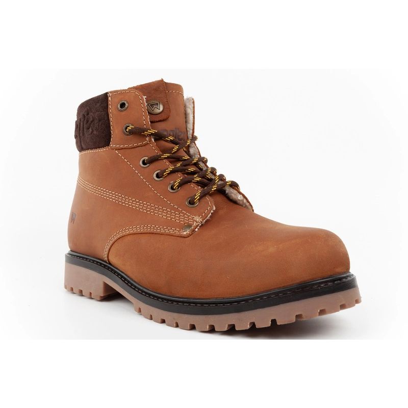 Wrangler Men’s Winter Boots, Warm-Lined Leather Hiking Boots, High-Top Ankle Boots