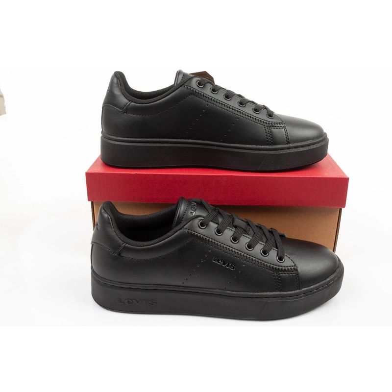 Levi's Evelyn children's sports shoes black youth sneakers